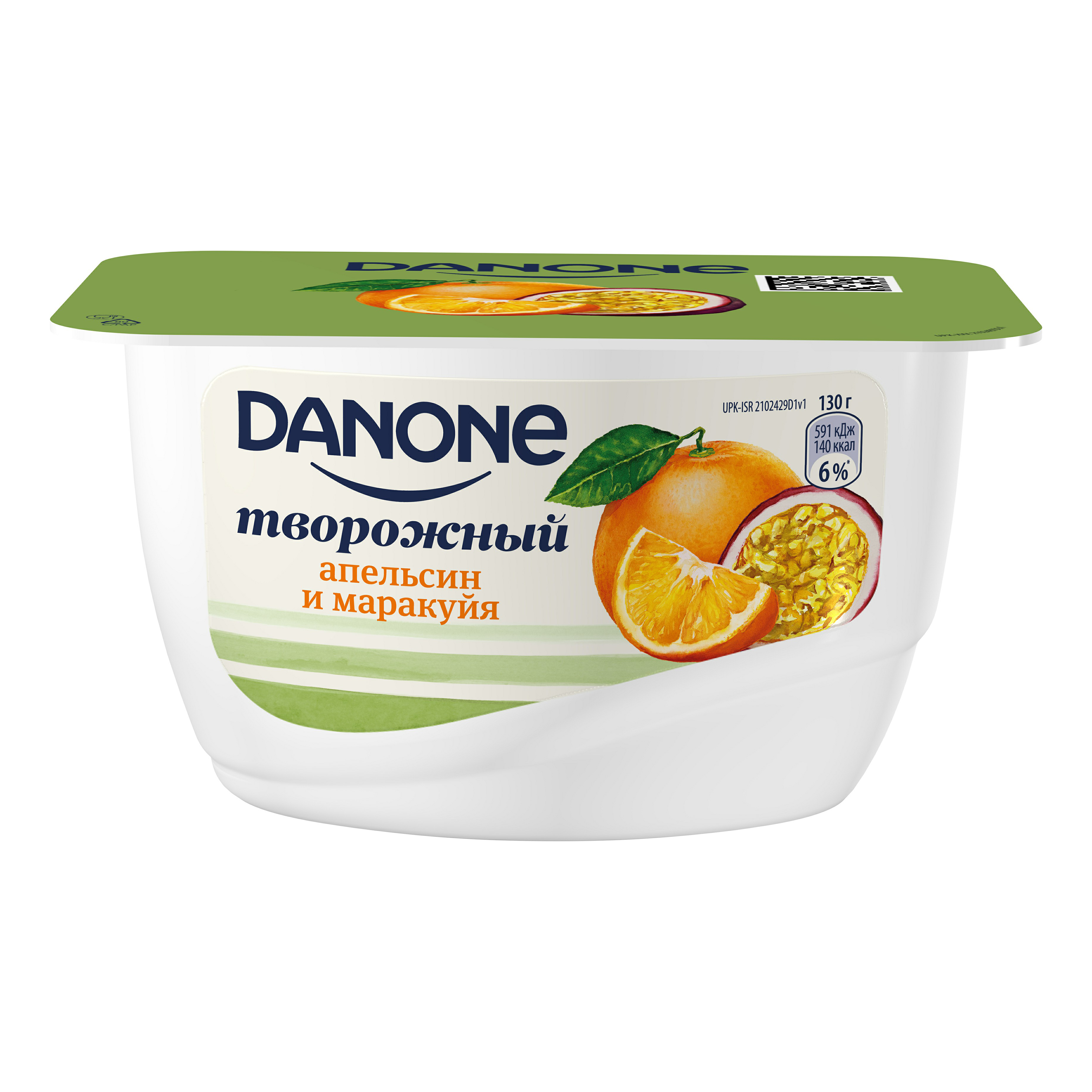

Продукт творожный Danone апельсин-маракуйя 3,6% 130 г