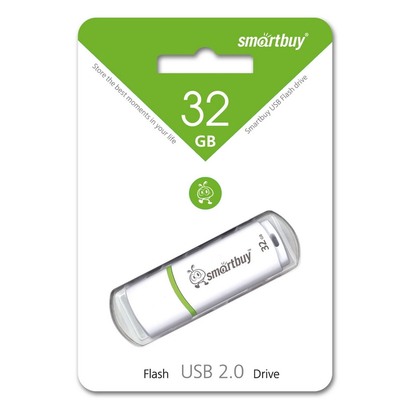 Флешка SmartBuy 32 ГБ (SB32GBCRW-W)