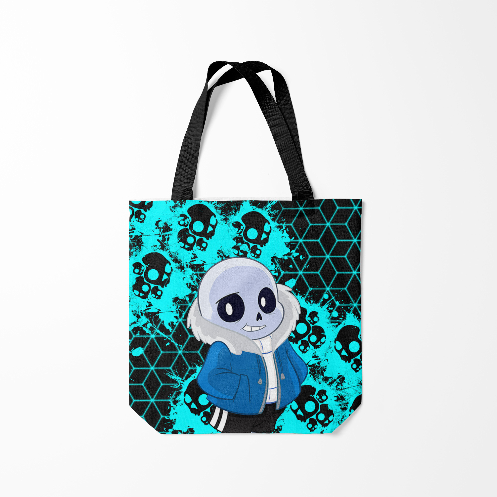 

Сумка шoппер унисекс Burnettie Sans Санс, бирюзовый; черный, Sans Санс