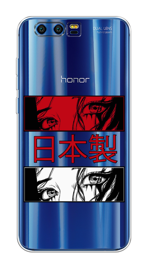 

Чехол на Honor 9 "Аниме глаза манга", Красный;белый;черный, 62450-4