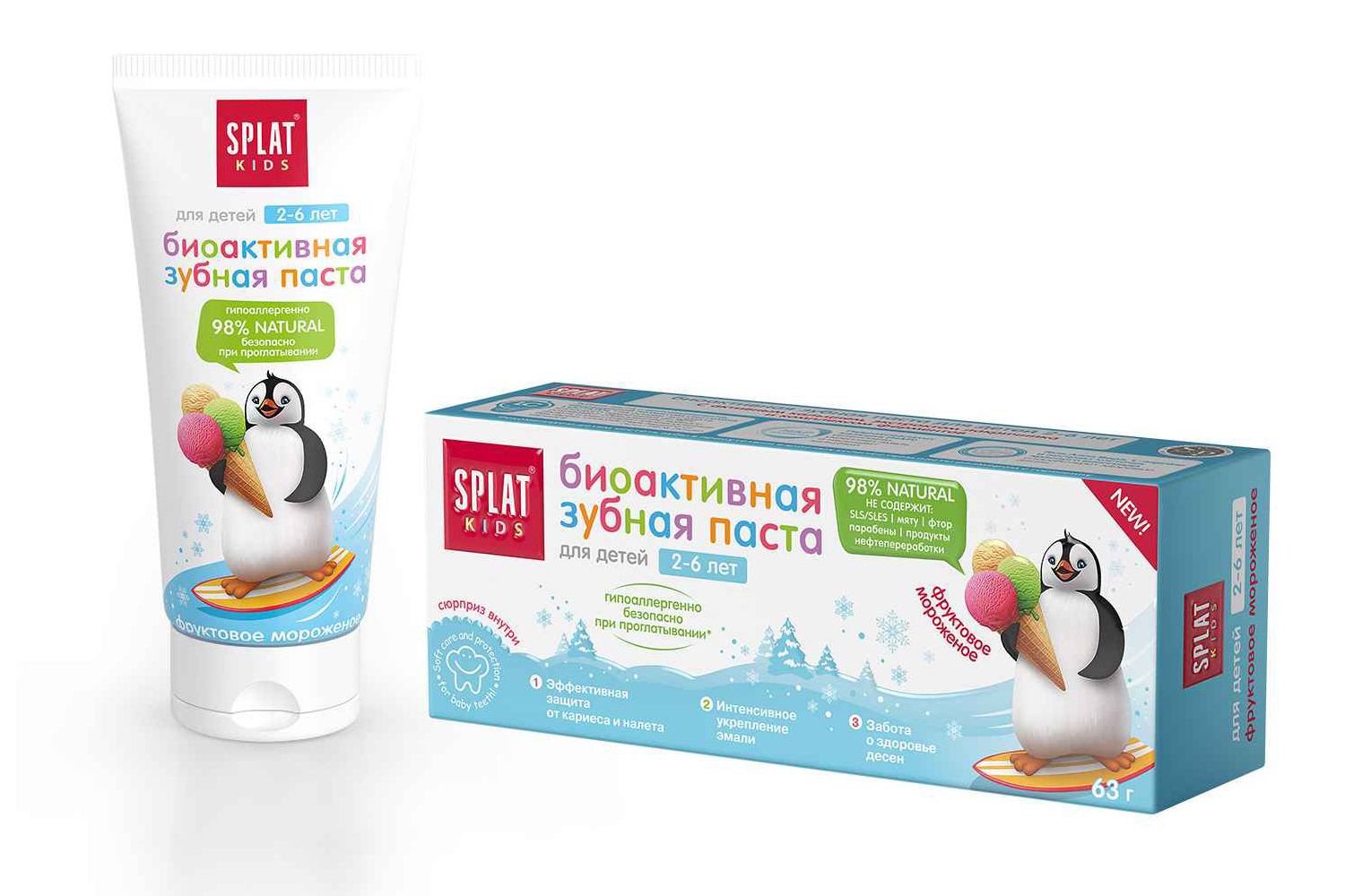 

Зубная паста SPLAT Kids Fruit Ice-Cream 80421117, Kids Fruit Ice-Cream