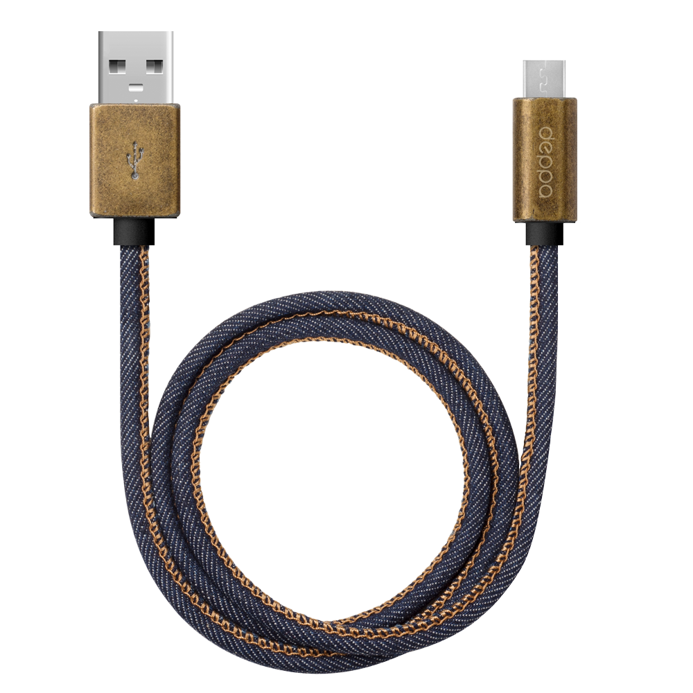 

Кабель Deppa Jeans USB - Micro USB 2.4А, 1.2 м, синий 72276