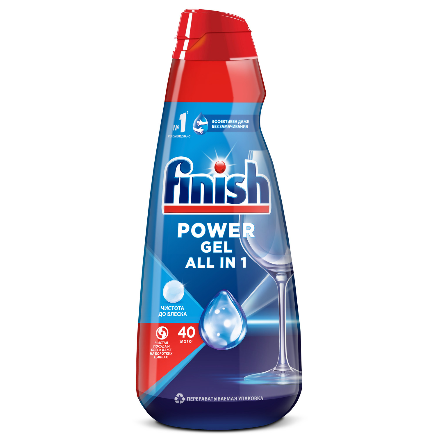 Гель для посудомоечной машины Finish all-in-1 shine&protect 1 л