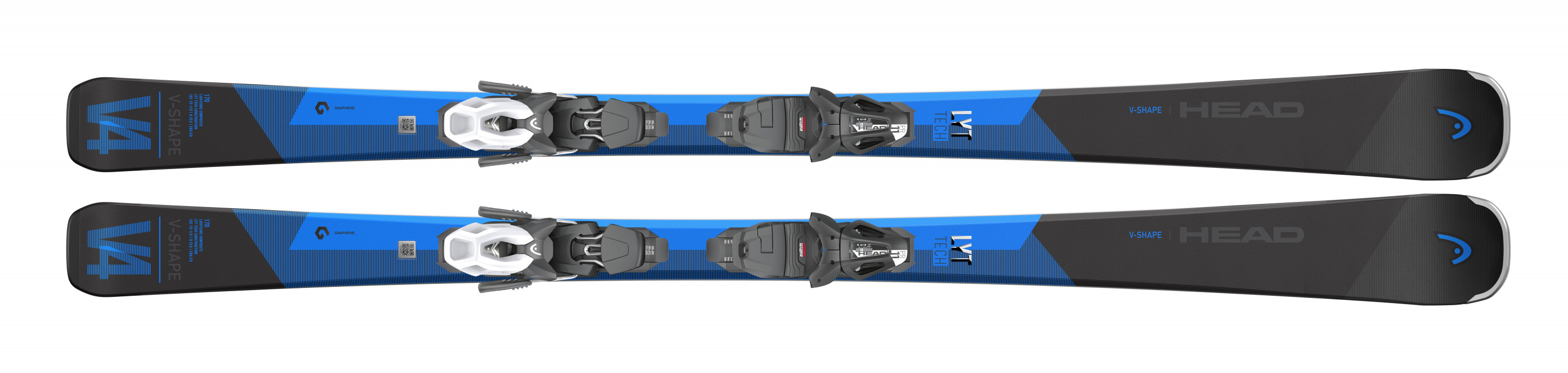 Горные лыжи Head V-Shape V4 LYT + PR 11 GW 2022 black/blue, 170 см