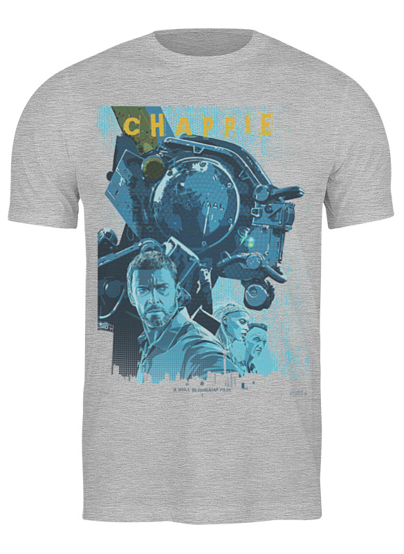 

Футболка мужская Printio Chappie / робот чаппи серая L, Серый, Chappie / робот чаппи
