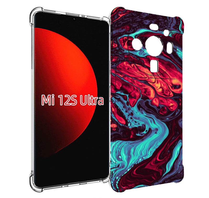 

Чехол MyPads разбавленная краска для Xiaomi 12S Ultra, Прозрачный, Tocco