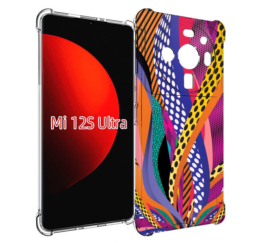

Чехол MyPads разноцветные щупальца для Xiaomi 12S Ultra, Прозрачный, Tocco