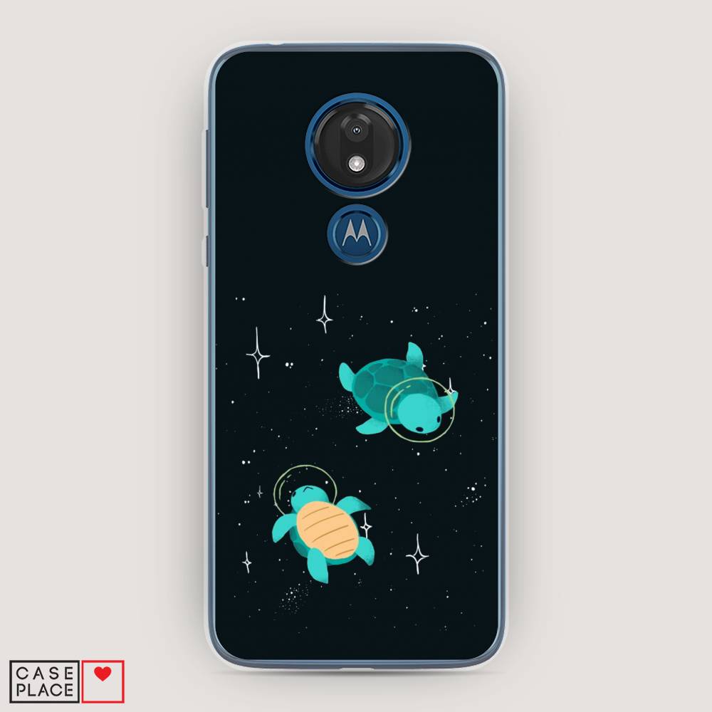 

Чехол Awog на Motorola Moto G7 / Моторола Мото G7 "Черепашки космонавты", Разноцветный, 241150-4
