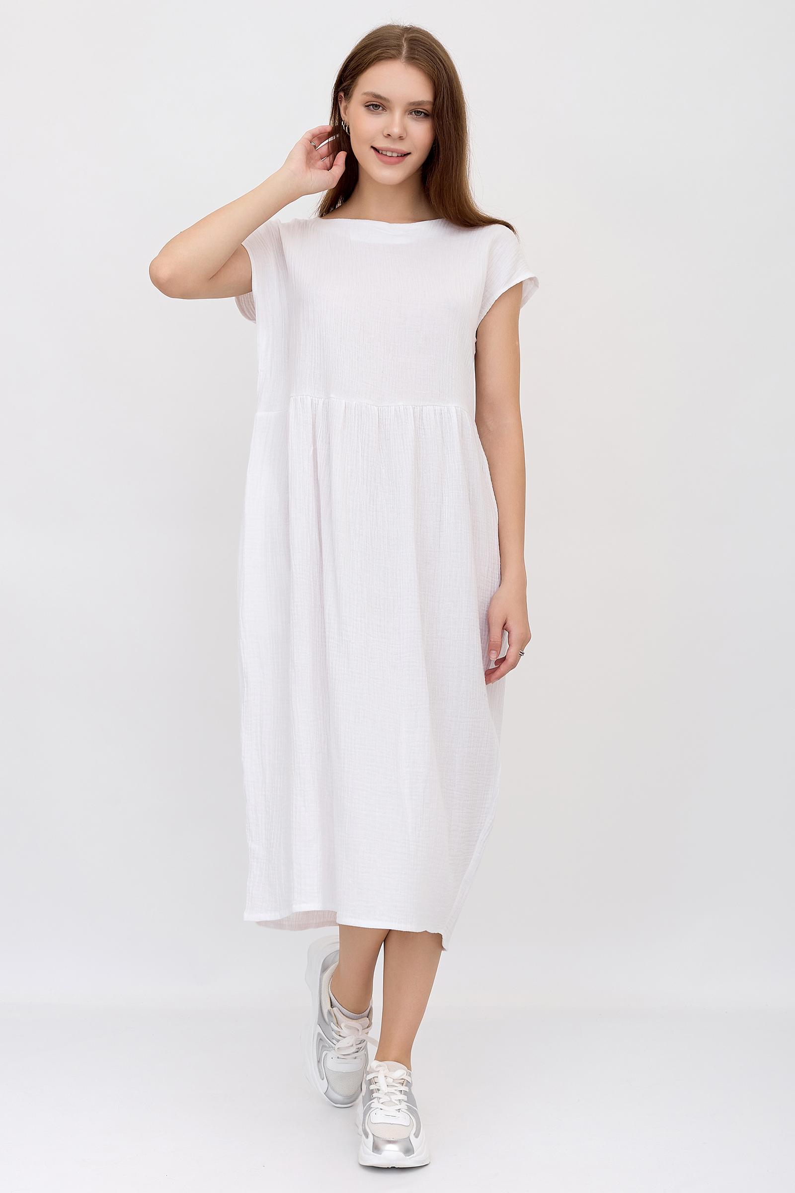 

Платье женское LikaDress 18-1789 белое 50 RU, Белый, 18-1789