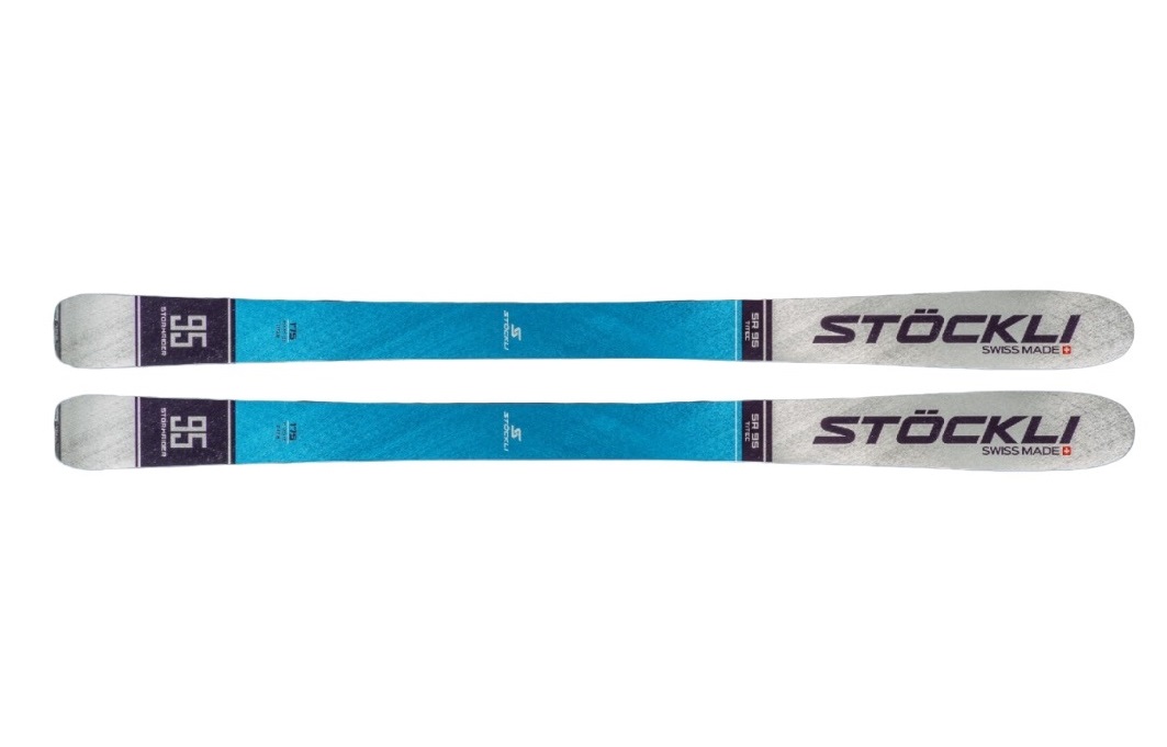 фото Горные лыжи stockli stormrider 95 + attack 13 at dm 2021 blue/grey, 175 см