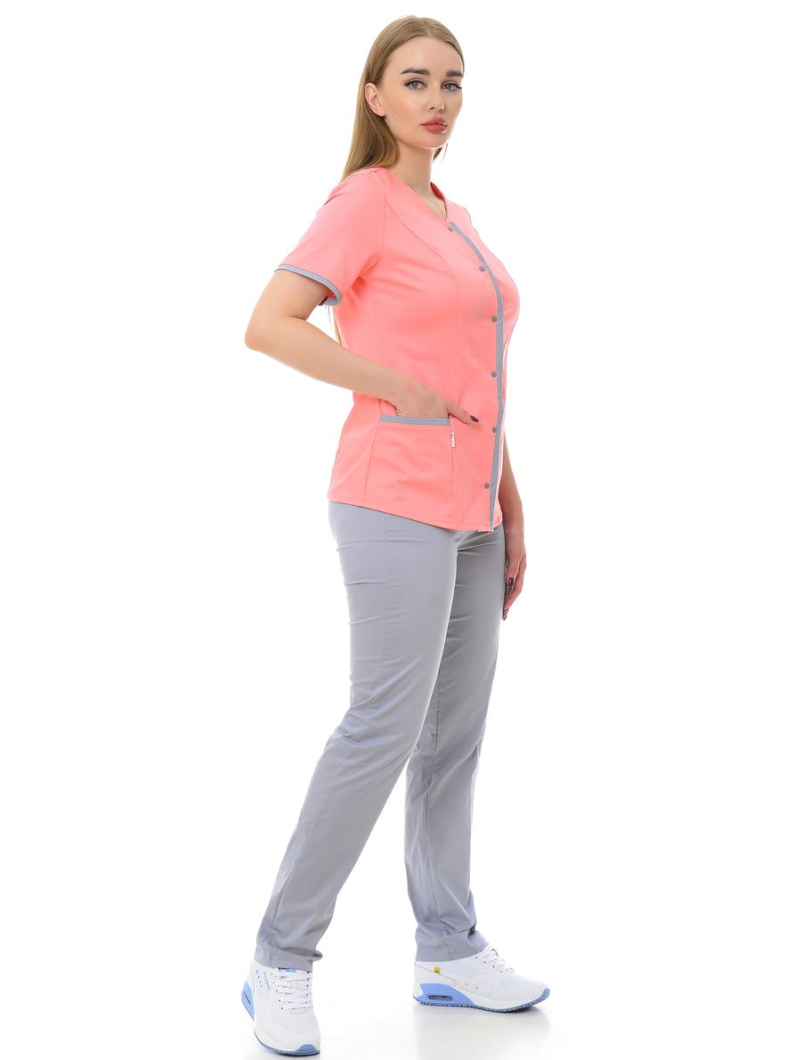 фото Костюм медицинский женский medicalwear эвелина 106 розовый 40 ru