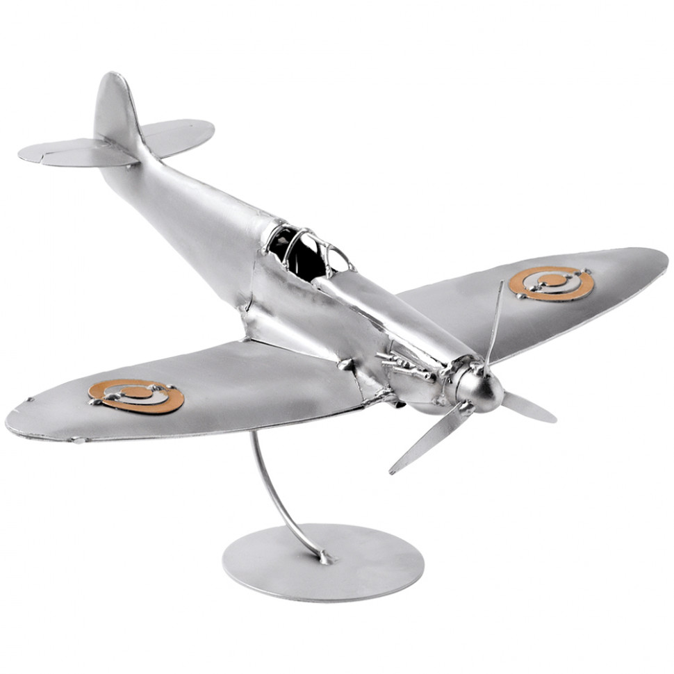 

Фигурка настольная Истребитель SPITFIRE, L=35 см, Серый