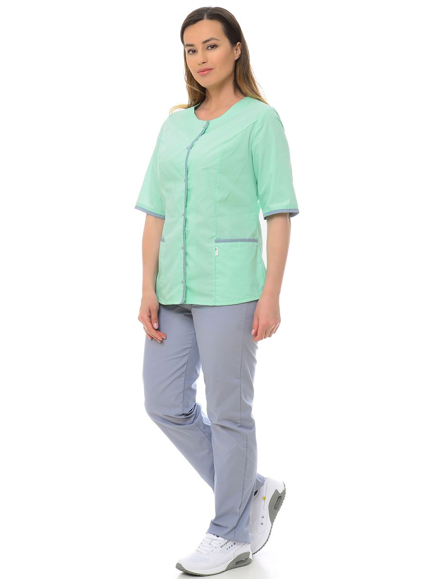 

Костюм медицинский женский MedicalWear Эвелина 106 зеленый 58 RU, Эвелина ТиСи люкс