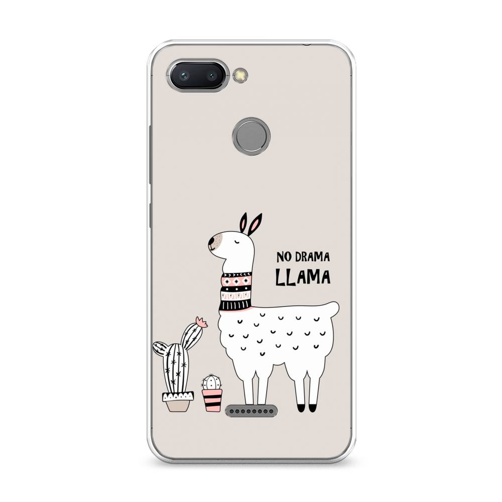 

Чехол Awog на Xiaomi Redmi 6 "No drama LLama", Разноцветный, 33850-2