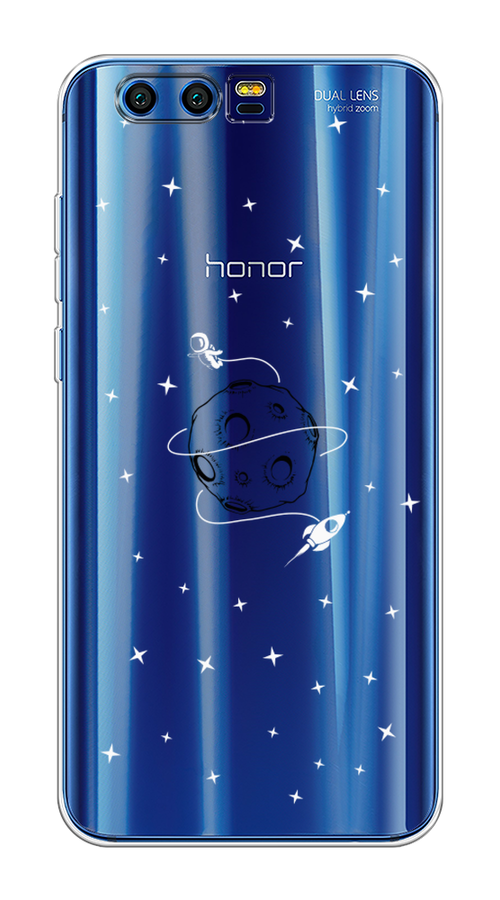 

Чехол на Honor 9 "Полет вокруг луны", Белый;серый;черный, 62450-2