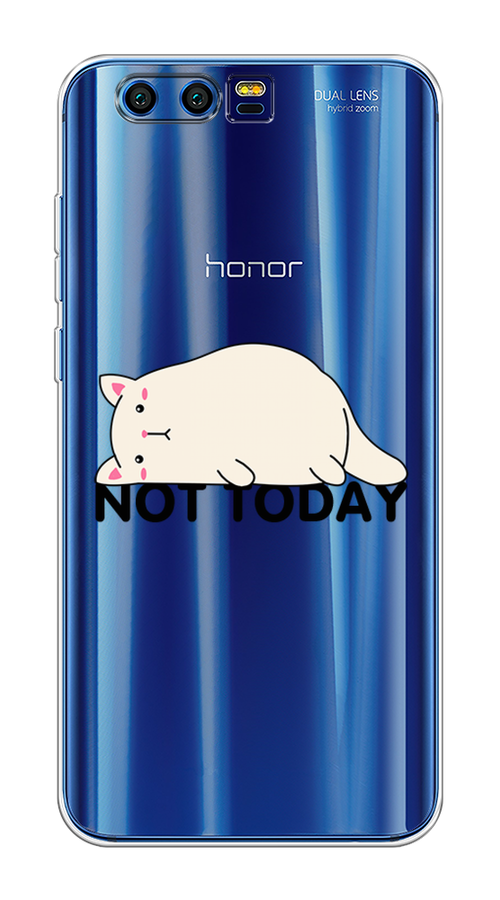 

Чехол на Honor 9 "Cat not today", Белый;розовый;черный, 62450-1
