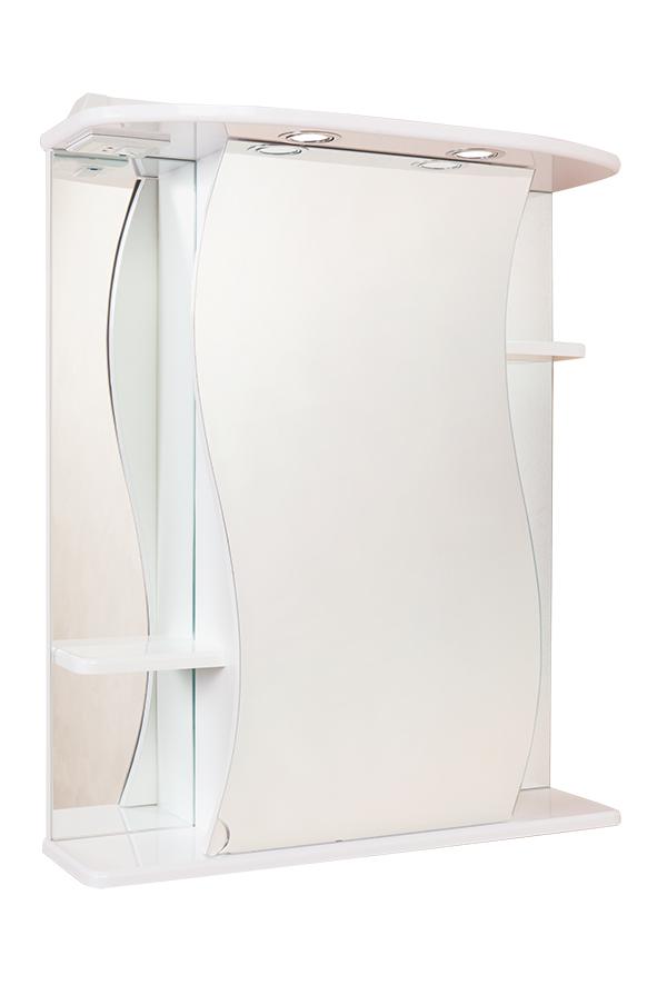 Зеркальный шкаф Onika ЛИЛИЯ 65.02 правый распашной шкаф моника люкс белый глянец зеркальный фасад универсальный