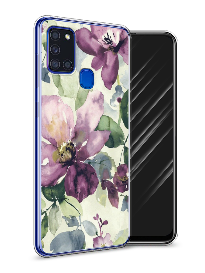 

Чехол Awog на Samsung Galaxy A21s / Самсунг A21s "Сиреневые цветы-акварель", Разноцветный, 2100250-10