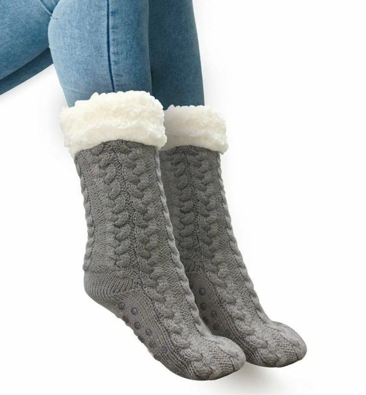 Носки унисекс TOP-Store Huggle Slipper Sock серые onesize