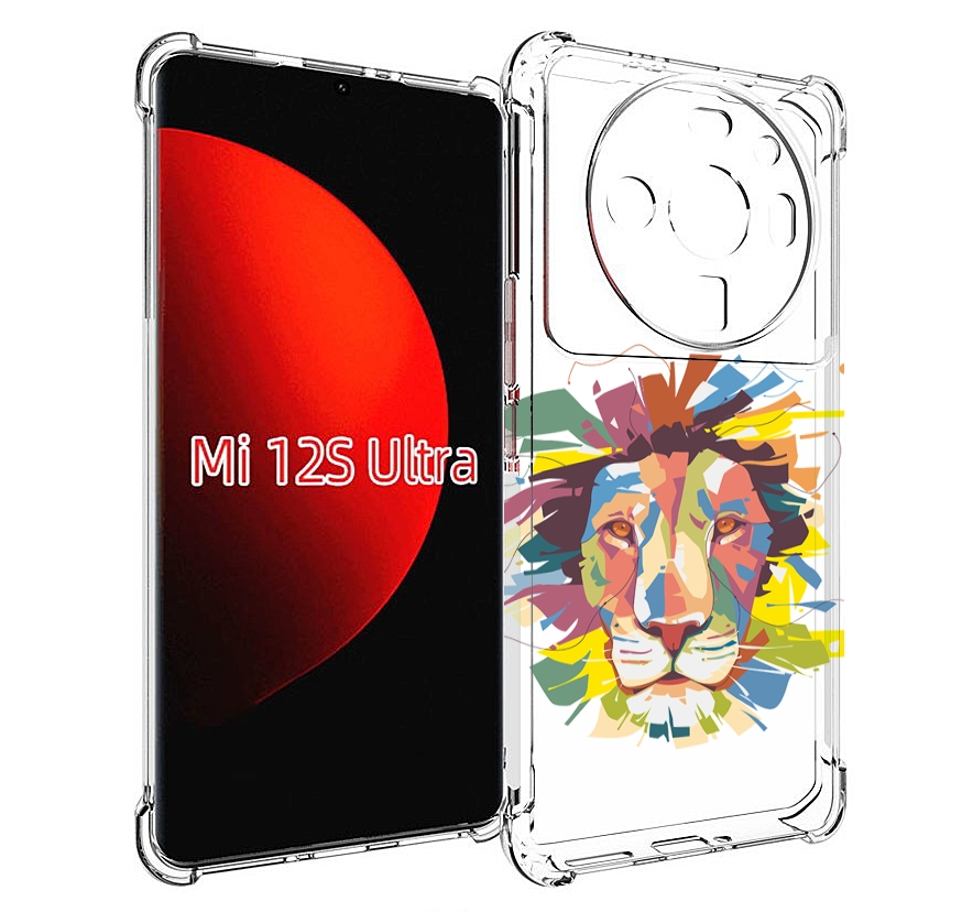 

Чехол MyPads разноцветный-лев детский для Xiaomi 12S Ultra, Прозрачный, Tocco