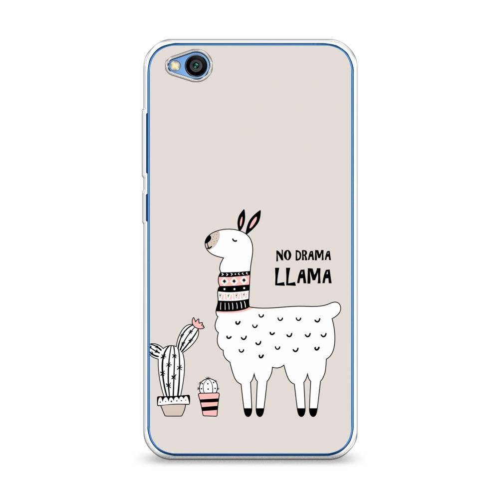 

Чехол Awog на Xiaomi Redmi Go "No drama LLama", Разноцветный, 35150-2