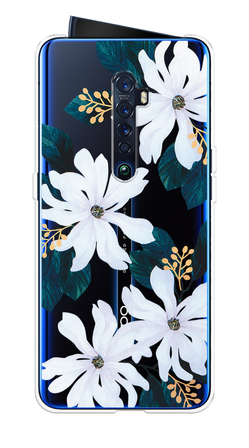 

Чехол на Oppo Reno 2 "Delilah Flower", Зеленый;белый, 253550-1