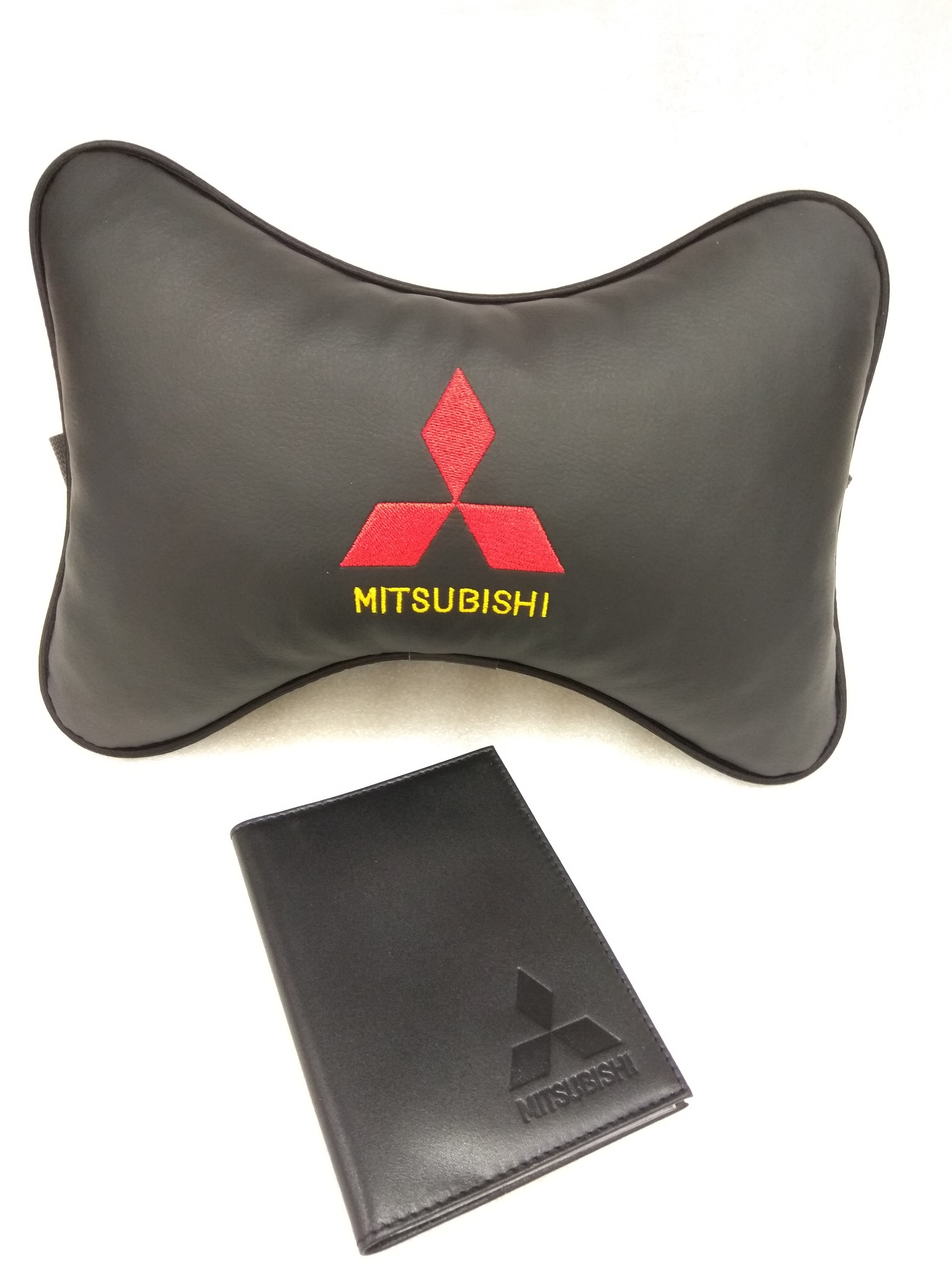 

Подарочный набор MITSUBISHI: обложка для автодокументов и подушка на подголовник