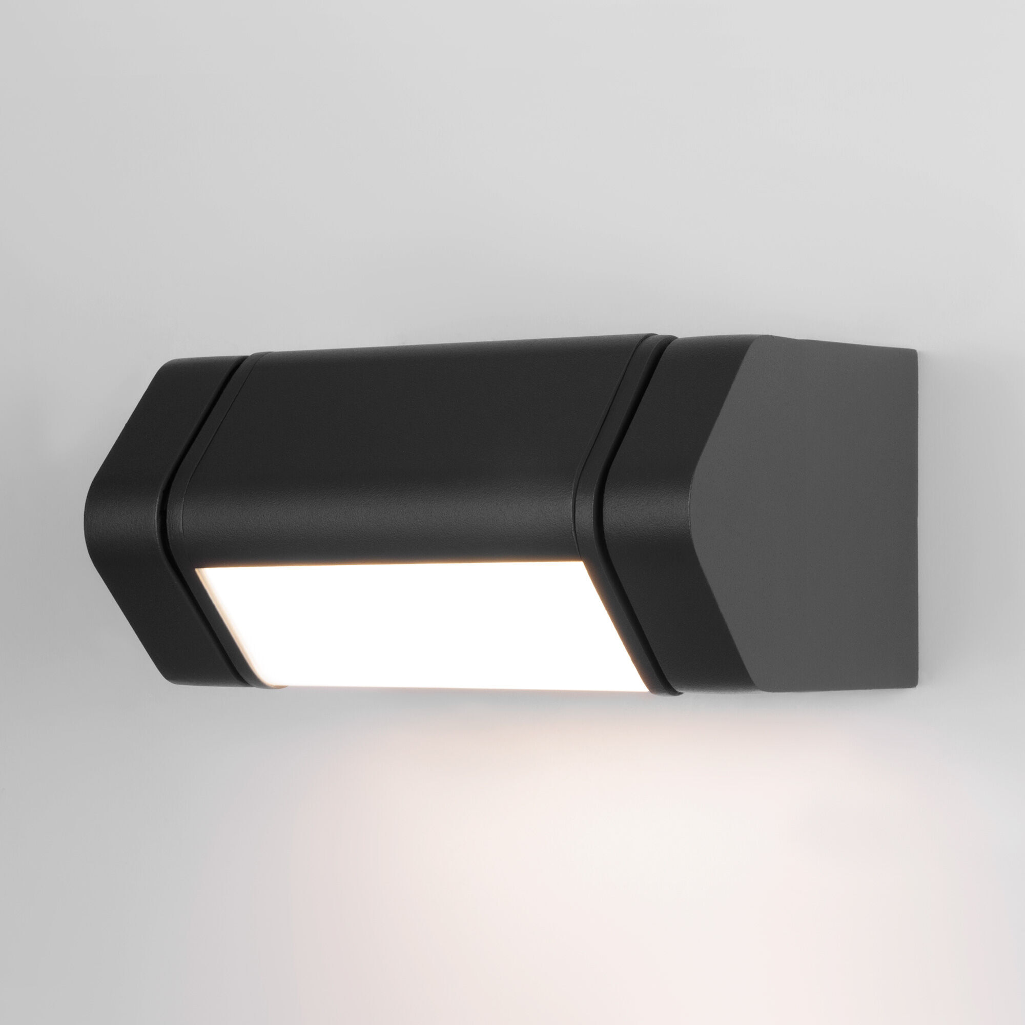 фото Уличный настенный led светильник elektrostandard dors 35163/d черный 4000 к 8 вт ip54