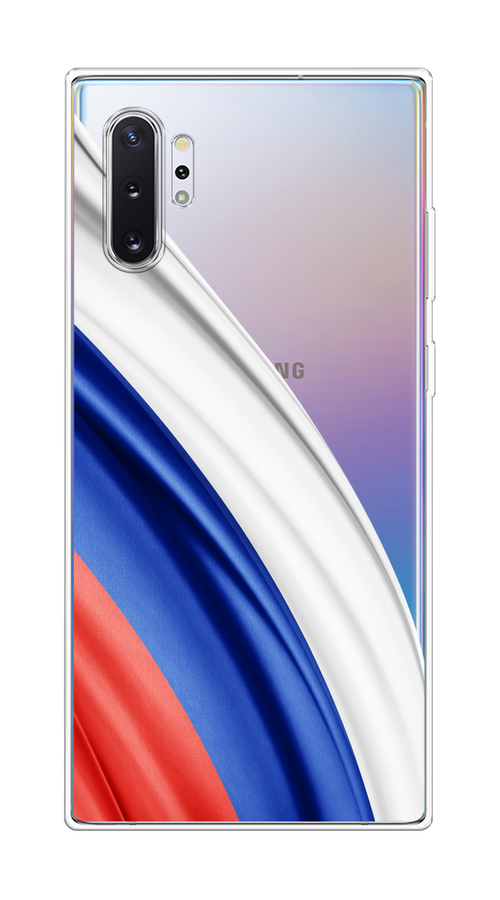

Чехол на Samsung Galaxy Note 10 Plus "Флаг России уголок", Белый;синий;красный;прозрачный, 28550-1