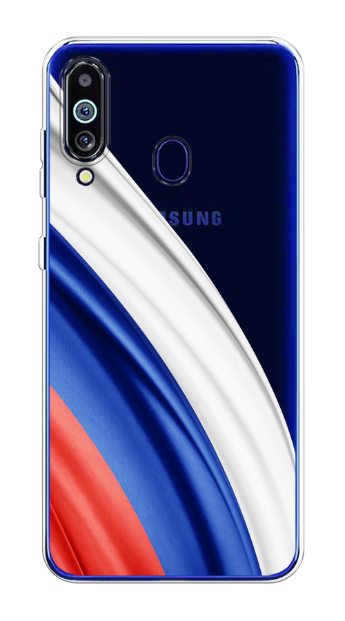

Чехол на Samsung Galaxy A60/M40 "Флаг России уголок", Белый;синий;красный;прозрачный, 28750-1