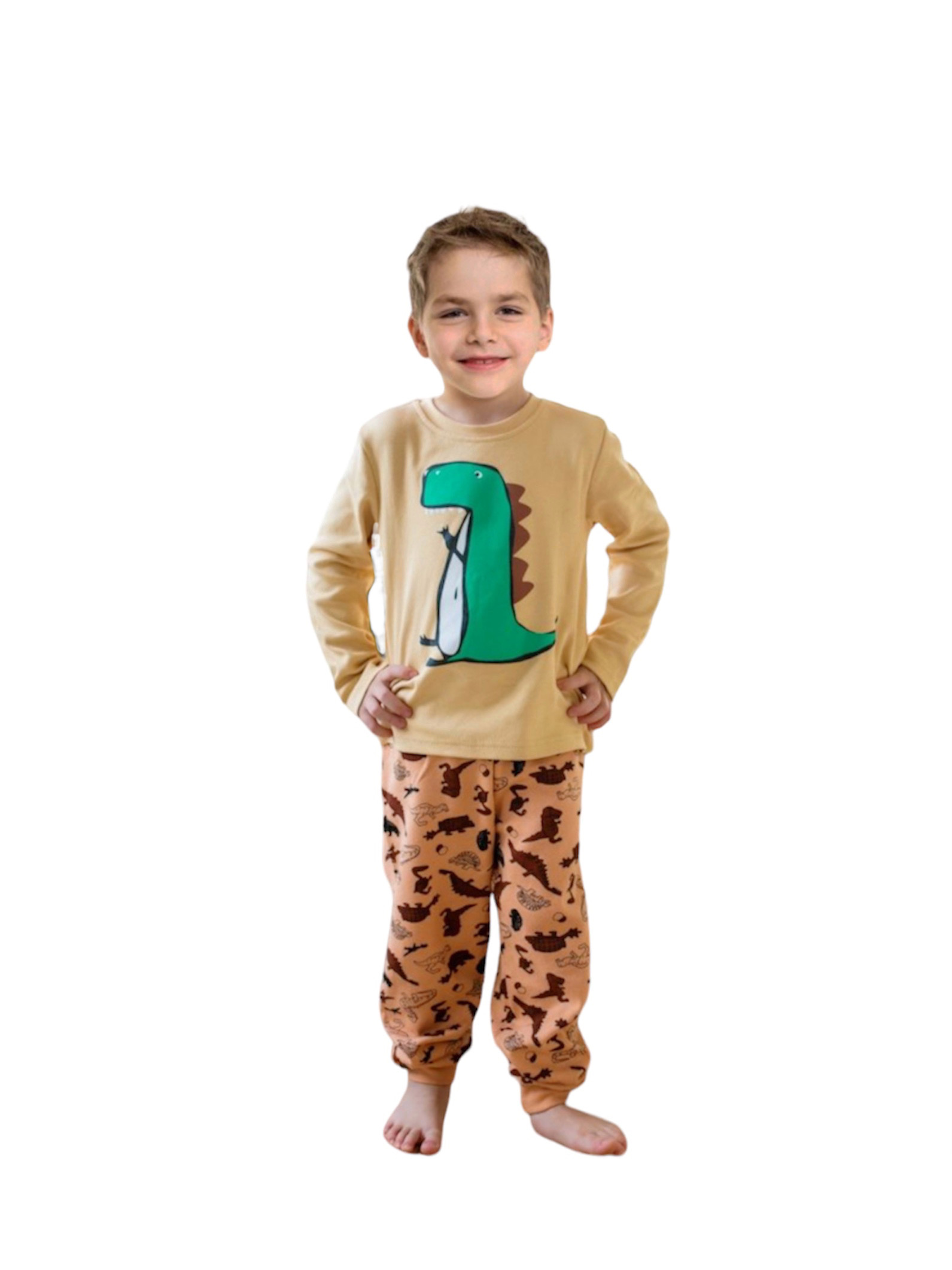 Пижама детская MILKI uzbec, коричневый, 98