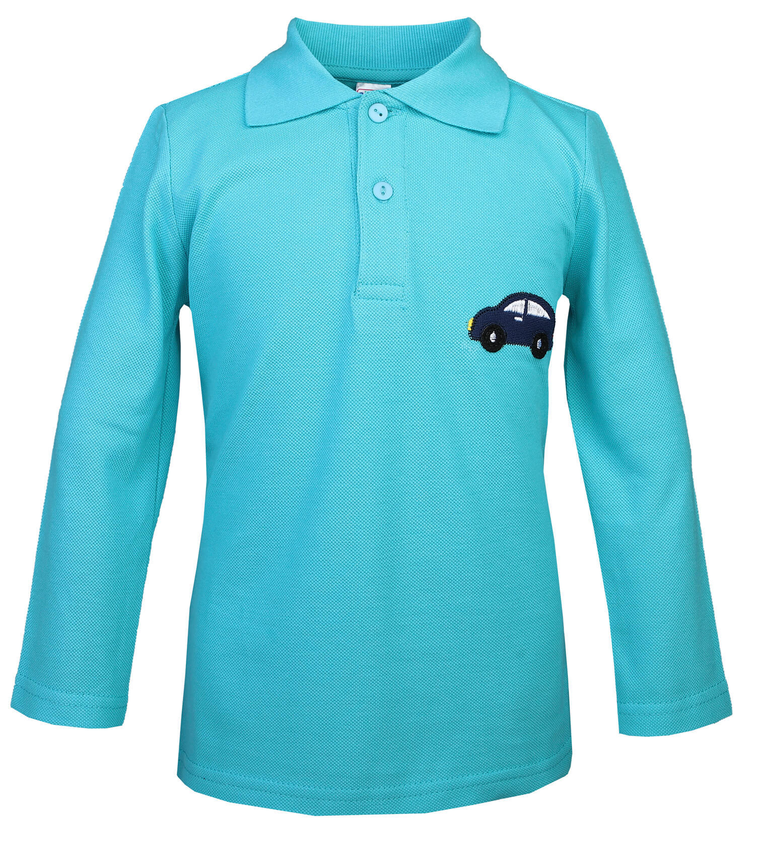 

Поло с длинным рукавом для мальчика Bonito kids цв. бирюзовый р. 110, OP352, OP352