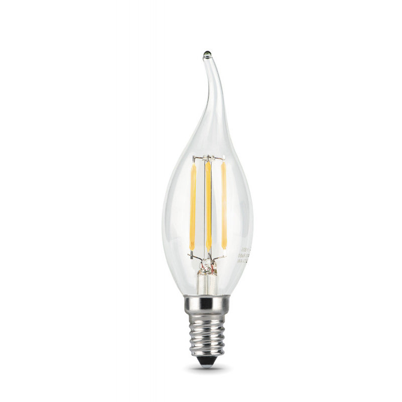 фото Лампа gauss filament свеча 11w 810lm 2700к е14 led 1/10/50