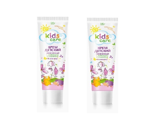 Крем детский,Iris cosmetic Kids Care, Увлажняющий с ромашкой и лавандой, 100 мл, 2 шт