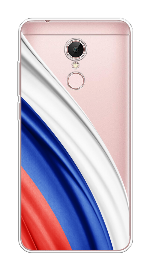 

Чехол на Xiaomi Redmi 5 "Флаг России уголок", Белый;синий;красный;прозрачный, 33050-1