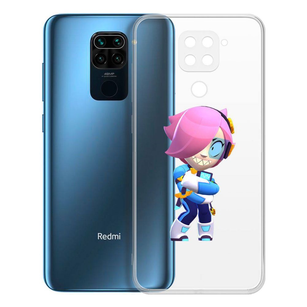 Чехол-накладка Brawl Stars-Колетт Навигатор для Xiaomi Redmi Note 9