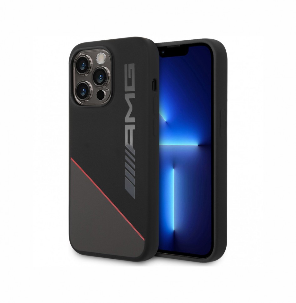 

Чехол AMG Liquid silicone Two tones Red line Hard для iPhone 14 Pro Max, Черный, Liquid silicone Two tones Red line Hard (MagSafe)