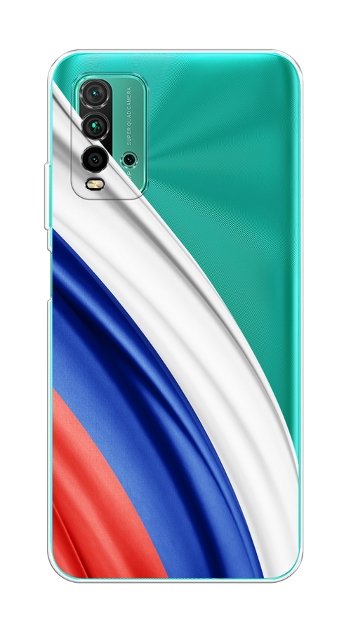 

Чехол на Xiaomi Redmi 9T "Флаг России уголок", Белый;синий;красный;прозрачный, 39850-1
