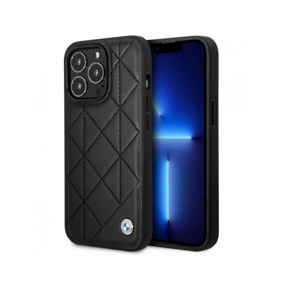 

Чехол BMW Signature Leather Quilted pattern Hard для iPhone 14 Pro, Черный, Signature Leather Quilted pattern Hard