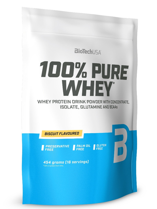 

Протеин BioTechUSA 100% Pure Whey 1000 г, бисквит, 100% Pure Whey