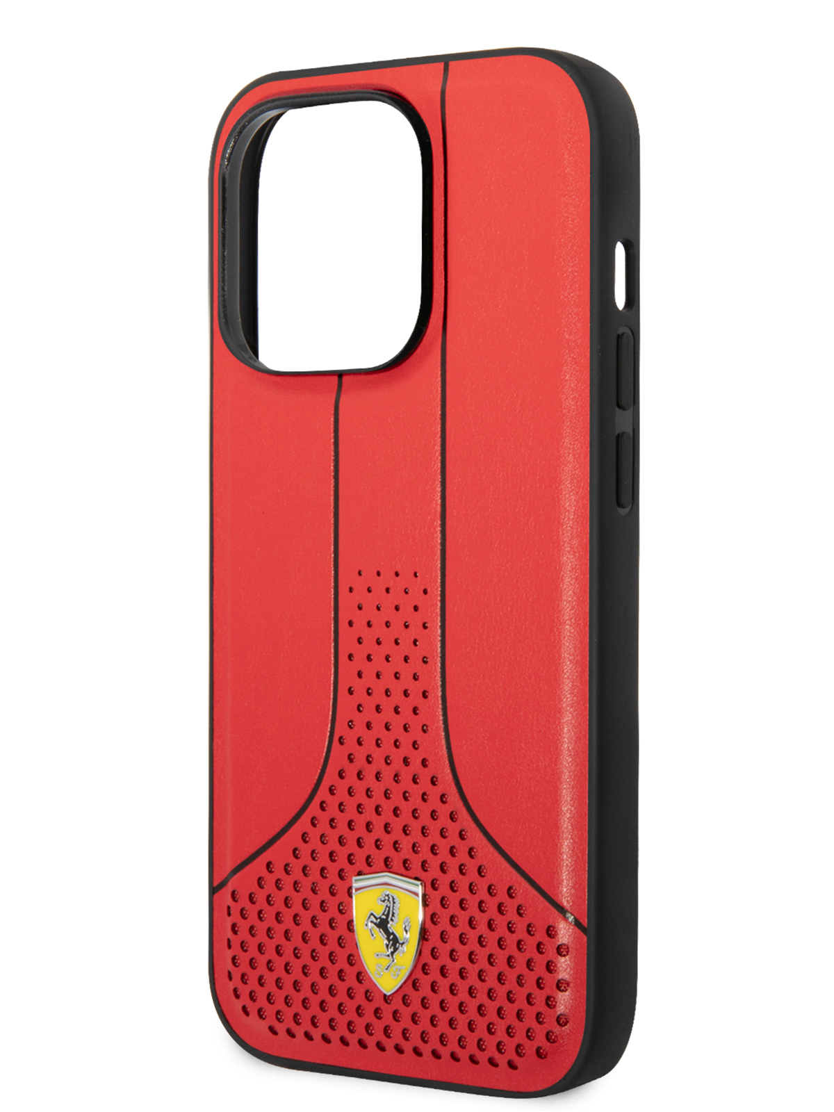 

Чехол Ferrari для iPhone 14 Pro Perforated 269P Hard, красный, Черный, PU Smooth/Perforated 269P Hard