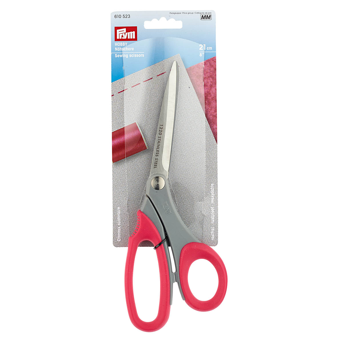 

Ножницы для шитья Prym Hobby (610523), 21см, Красный