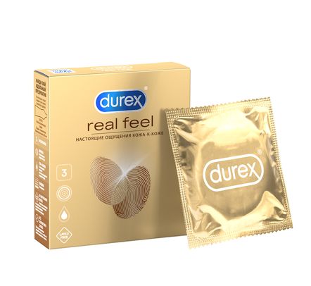 Купить Презервативы Durex Real Feel 3 шт.