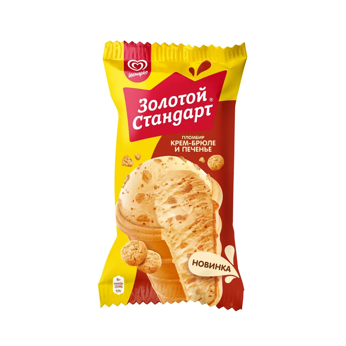 Золотой стандарт мороженое с печеньем фото