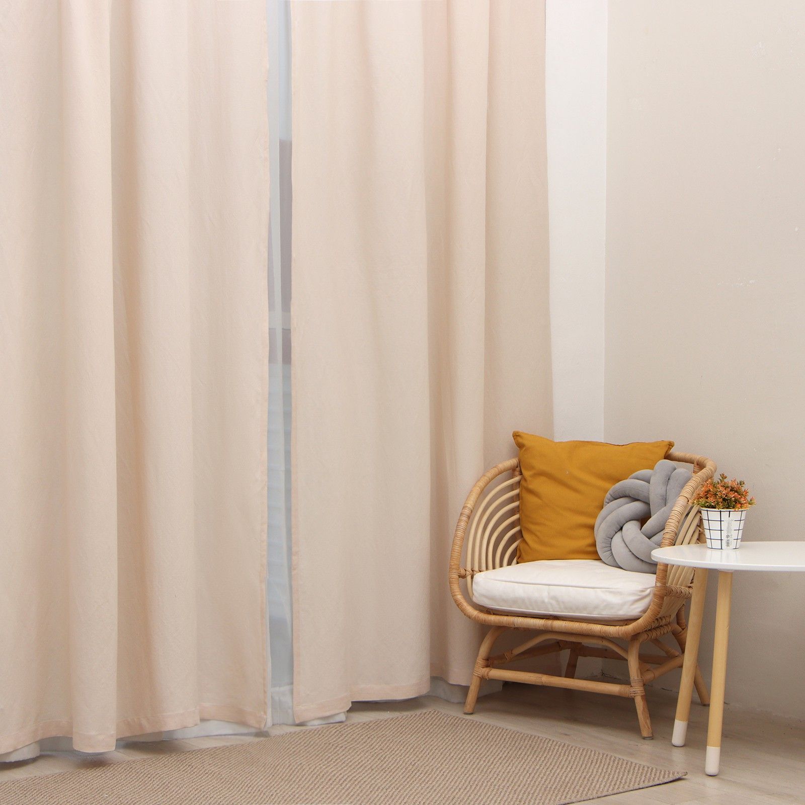 

Комплект штор SL Home Linen 130х300 см 2 штуки бежевый, "Linen"