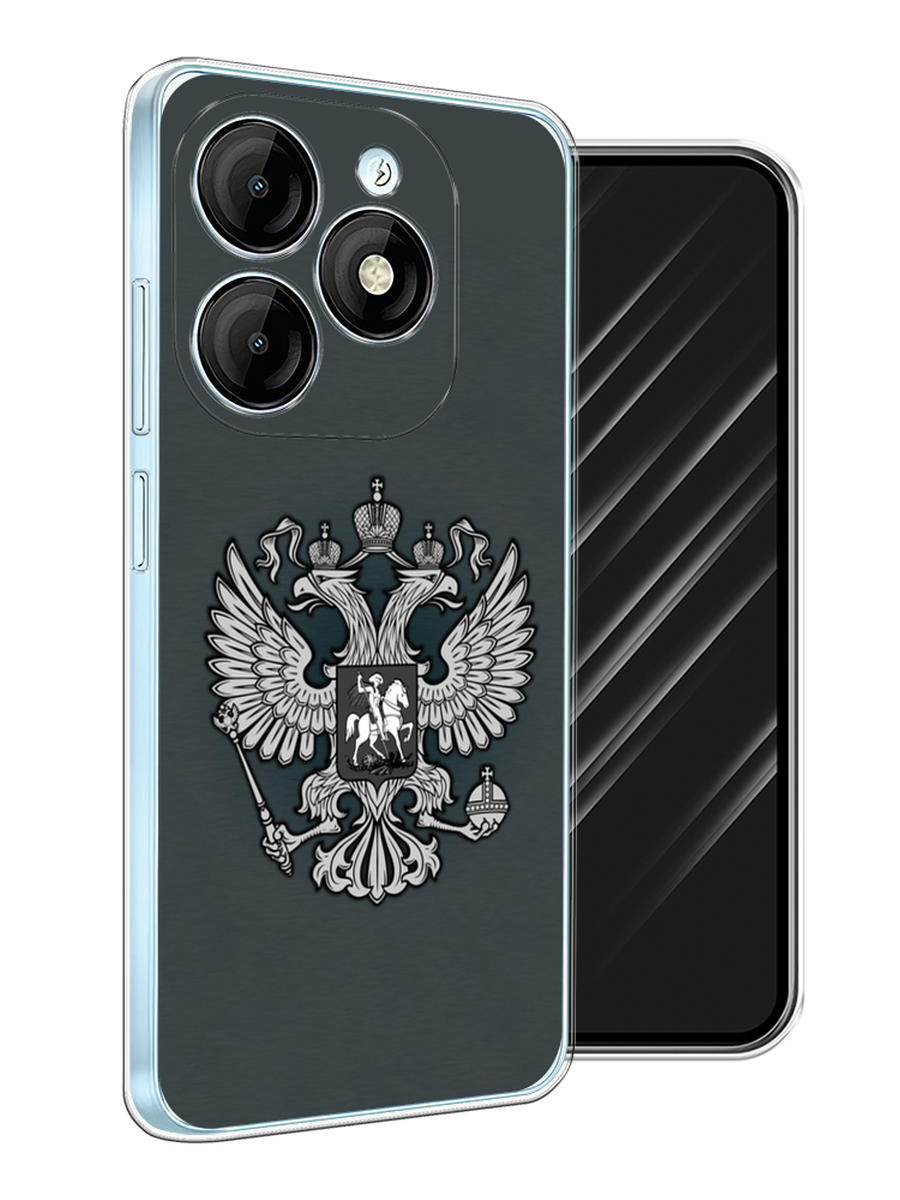 

Чехол Awog на Itel P55 "Герб России серый", 3201850-1