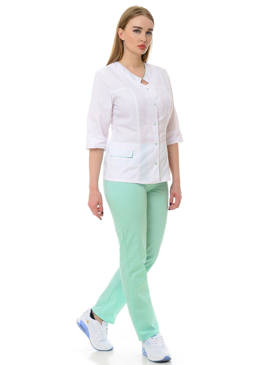 

Костюм медицинский женский MedicalWear Милора 113 белый 46 RU, Милора 113