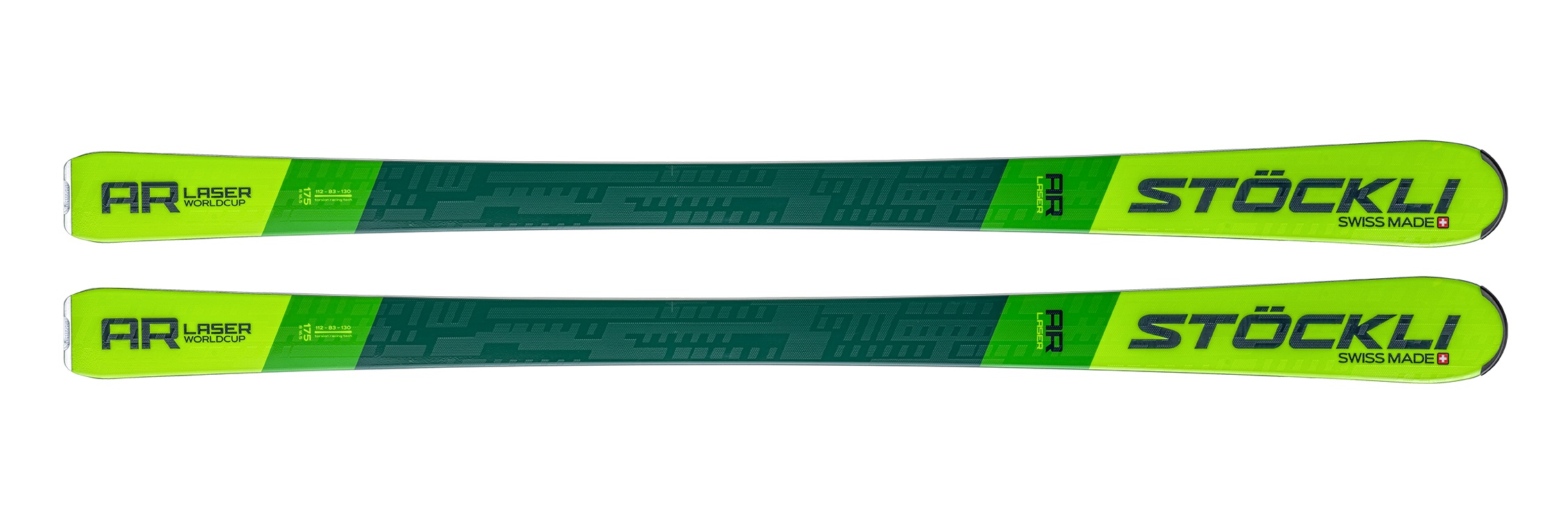фото Горные лыжи stockli laser ar + attack 13 at 2022 green, 168 см