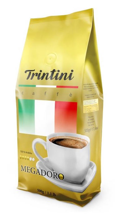 

Кофе в зернах Trintini MegaDoro, 500 гр.