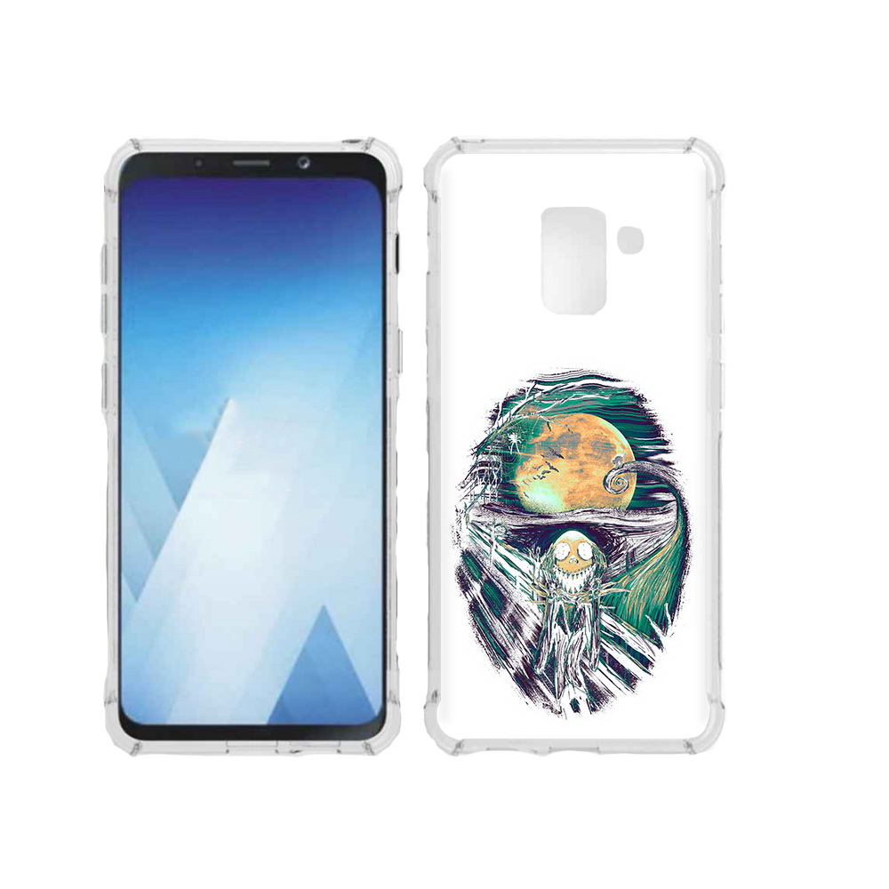 

Чехол MyPads Tocco для Samsung Galaxy A5 (2018) зубастое существо абстракция, Прозрачный, Tocco
